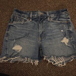 Old Navy Blue Distressed Jean Shorts